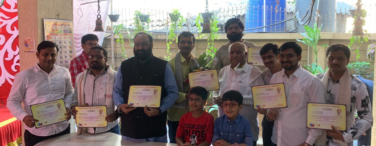 मा. आमदार आप्पासाहेब शिंदे यांच्या वाढदिवसानिमित्त काळेवाडी रहाटणी केमिस्ट असोसिएशनतर्फे कोरोना योद्ध्यांचा सन्मान