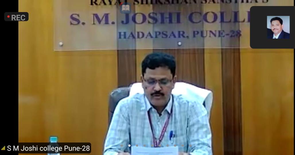 एस. एम. जोशी कॉलेजमध्ये ऊर्जा संवर्धन व नवीन संशोधन या विषयावर आंतरराष्ट्रीय वेबिनार संपन्न