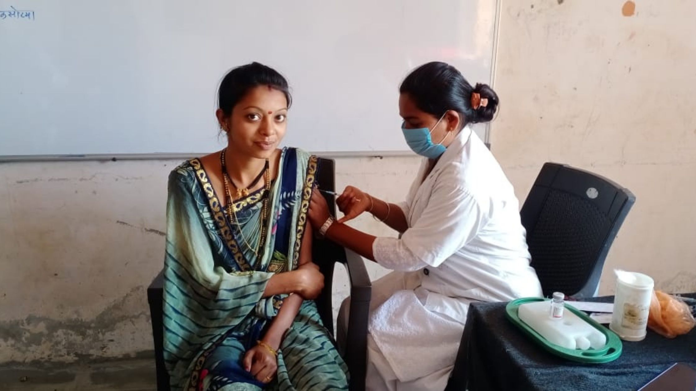 खडकी सदार येथे ८० टक्के कोरोना लसीकरण पूर्ण