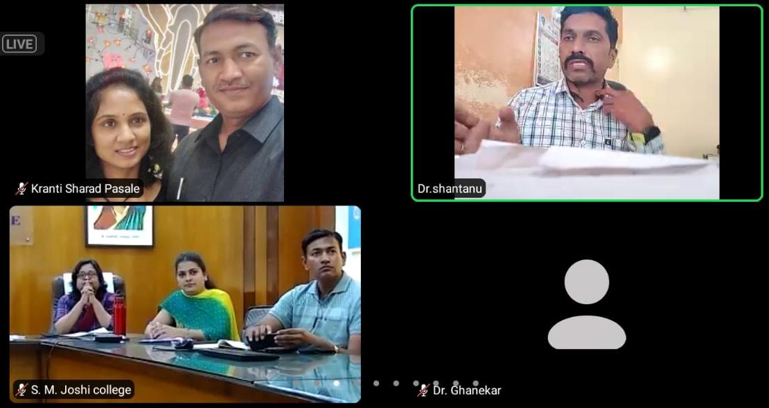 एस.एम. जोशी महाविद्यालयात ऑनलाईन तंबाखू विरोधी दिन साजरा