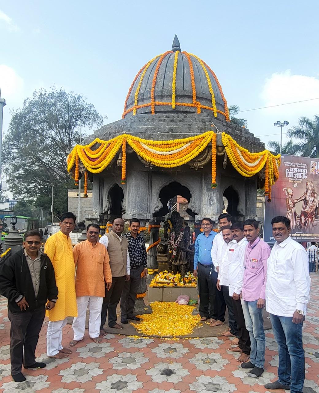 भोसरीत राजमाता जिजाऊ जंयती उत्साहात साजरी