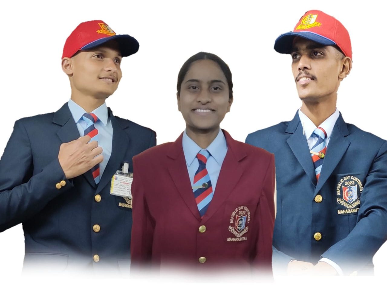 दिल्ली येथील आरडी परेडसाठी तेजस मोरे, संकेत यादव, ऋतुजा दळवी यांची निवड