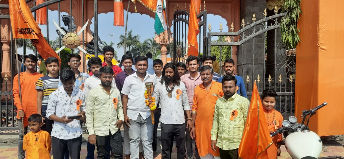 शिवजयंती निमित्त पायी शिवज्योत मशाल रॅली