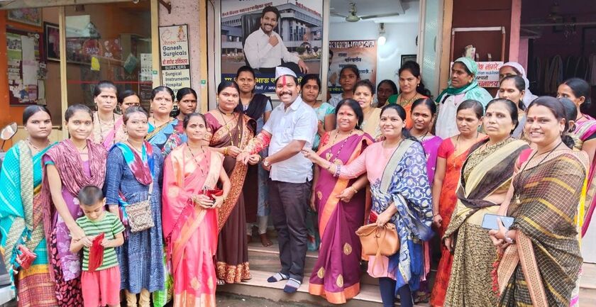 KALEWADI : रवि नांगरे यांच्या कार्यालयात रक्षाबंदन उत्साहात