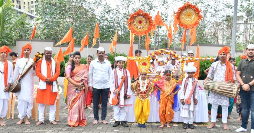 PIMPLE SAUDAGAR : पी. के. इंटरनॅशनल स्कूल ॲण्ड जुनियर कॉलेजमध्ये दिंडी सोहळा उत्साहात साजरा