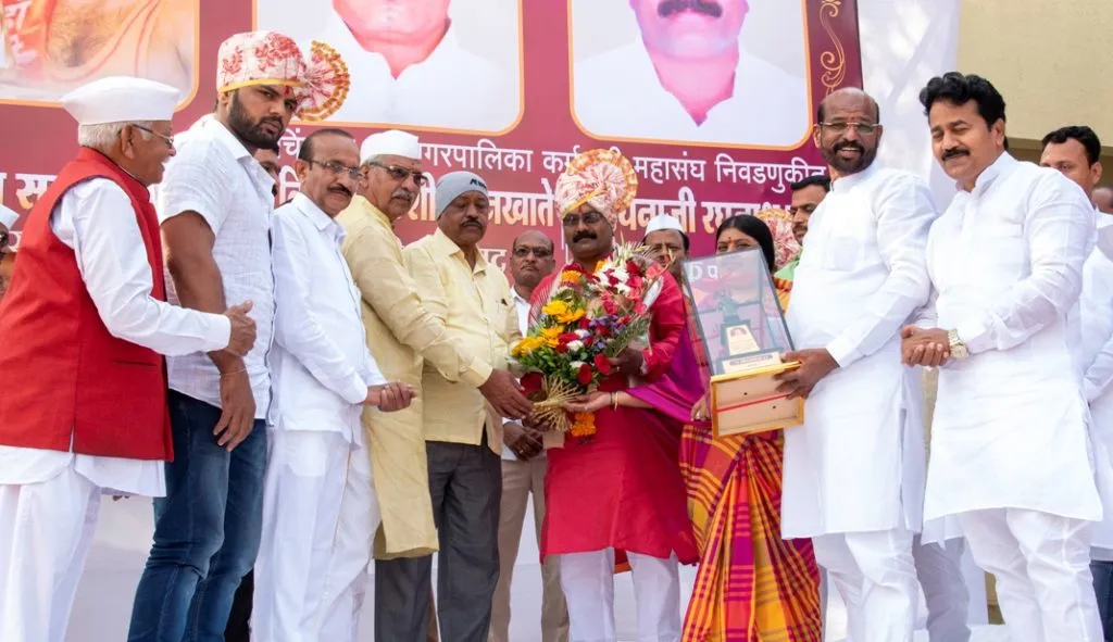 भाजप शहराध्यक्ष, महाराष्ट्र केसरी व महापालिका कामगार महासंघातील निवडीबद्दल रहाटणीतील सुपुत्रांचा ग्रामस्थांतर्फे सत्कार