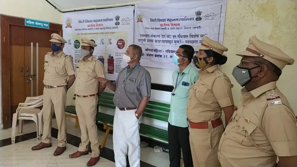 महापालिकेतर्फे नवी सांगवीत प्लास्टिक मुक्त अभियान|१५ हजार रूपयांची केली दंडात्मक कारवाई