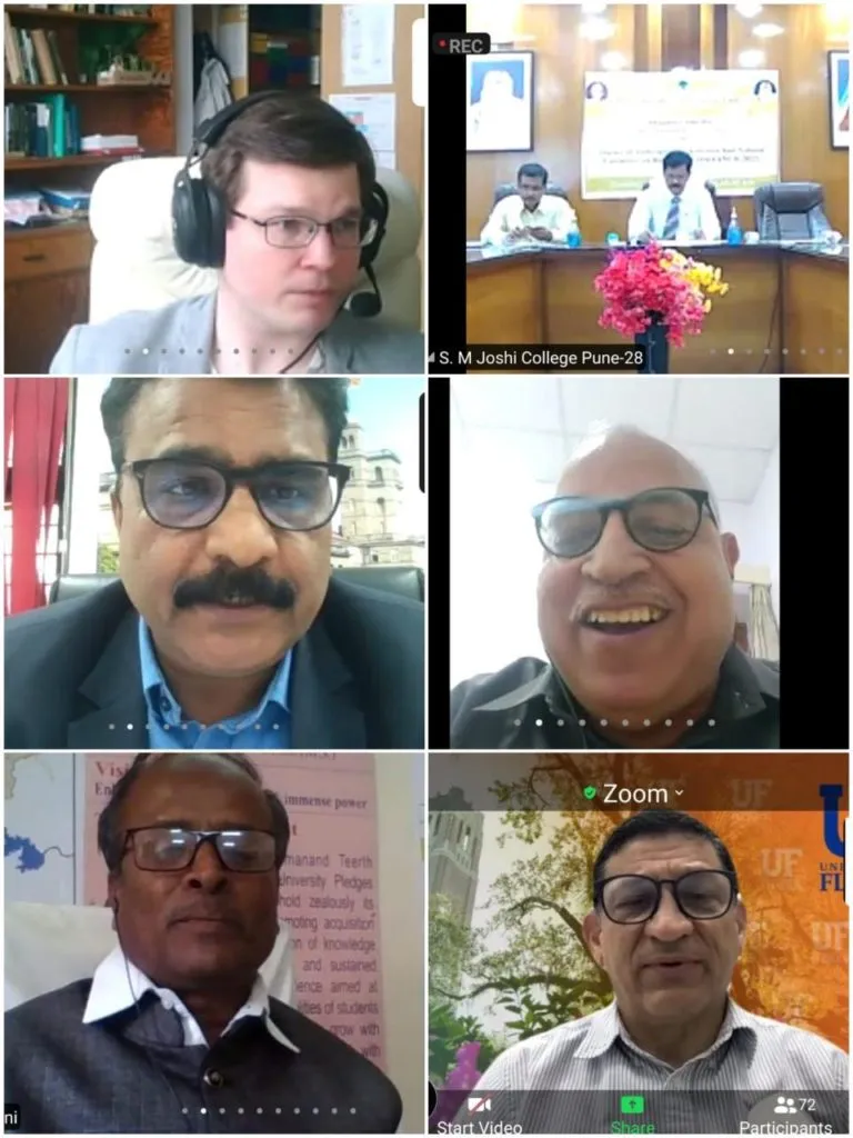 एस.एम.जोशी कॉलेजमध्ये आंतरराष्ट्रीय ई-सेमिनार संपन्न एस.एम.जोशी कॉलेजमध्ये आंतरराष्ट्रीय ई-सेमिनार संपन्न